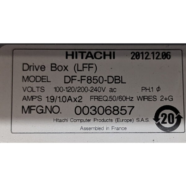 Шасси СХД DF-F850-DBL, Hitachi F850-DBL