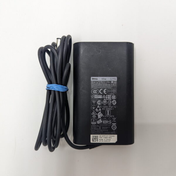 Адаптер питания HA65NM130, 0FPC2Y, Dell, 19.5v, 3.34a, 65W, разъём (7.4mm x 5.0mm), внутри игла, Dell Latitude 3540, 5590, 7280, 7480, 7490, E7450, E5550, 5440, E5440, 5500, 3470, E5570, 7300
