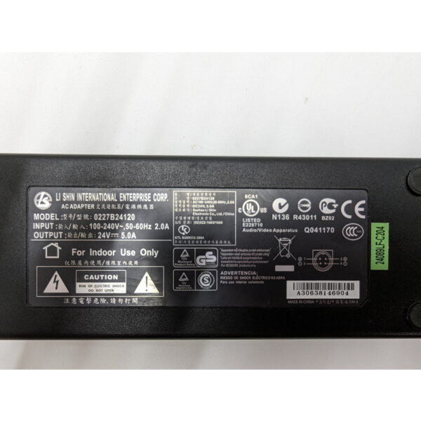 Адаптер питания 0227B24120, E228710, Li shin, 24V, 5A, 120W, 4 pin