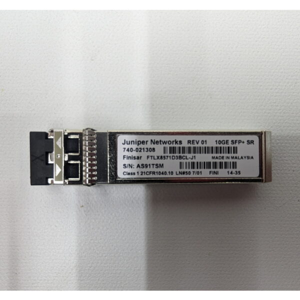 Трансивер 740-021308, FTLX8571D3BCL-J1, 550-031761-02, 21CFR1040.10, Finisar, Juniper, 10 Gb