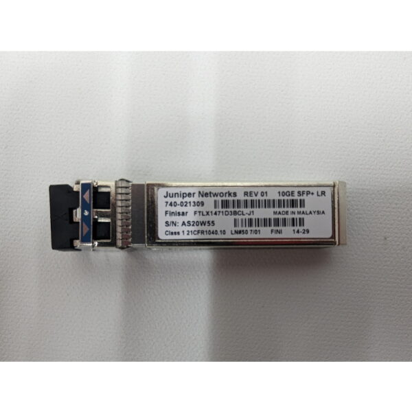Трансивер 740-021309, FTLX1471D3BCL-J1, 550-031761-02, 21CFR1040.10, Finisar, Juniper, 10 Gb