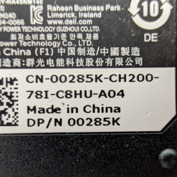 Адаптер питания 00285K, HA45NM140, Dell, 19.5V, 2.31A, 45W, 4.5x3.0, Dell Ultrabook XPS 13, 13Z, 13R, 13D, 14, 12
