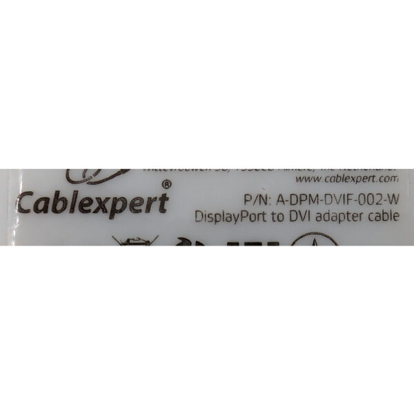 Адаптер A-DPM-DVIF-002-W, Cablexpert, DisplayPort to DVI