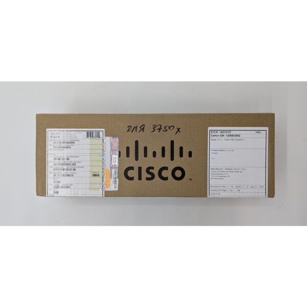 Блок питания C3KX-PWR-350WAC, Cisco Catalyst 3750-X, 3560-X, 350 Вт