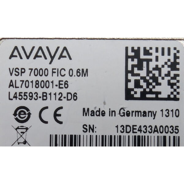 Кабель AL7018001-E6, Avaya VSP 7000 Series