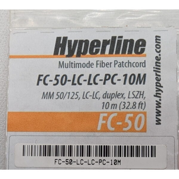 Оптический патч-корд FC-​50-​LC-​LC-​PC-​10M, Hyperline