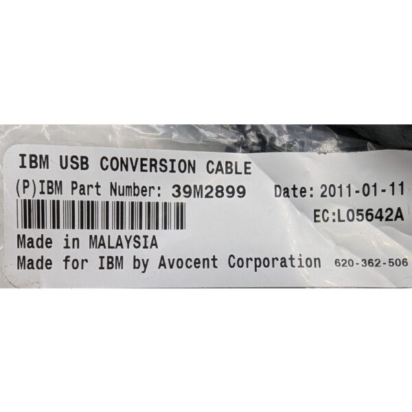 KVM кабель 39M2899, IBM, USB