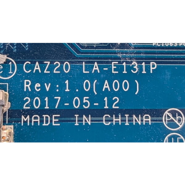 Материнская плата LA-E131P, 0CXWHP, Dell Latitude 7480, E7480, CPU i7-7600U (SR33Z)