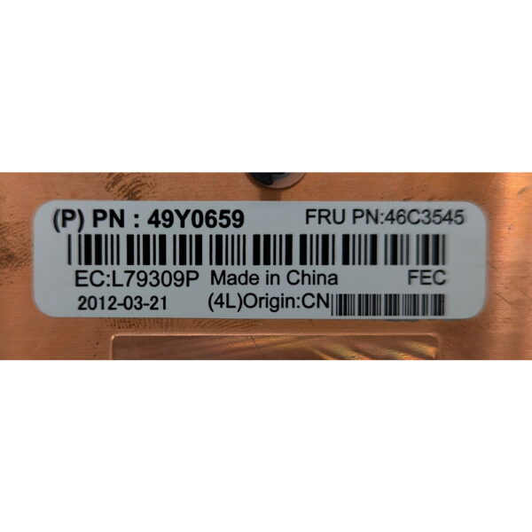 Радиатор 49Y0659, 46C3545, IBM BladeCenter hs22, LGA1366