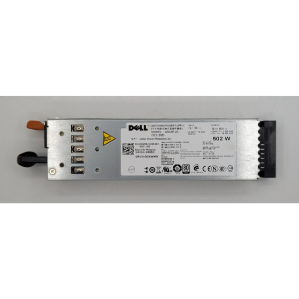 Блок питания 0DXWMN, Dell PowerEdge R610, 502 Вт