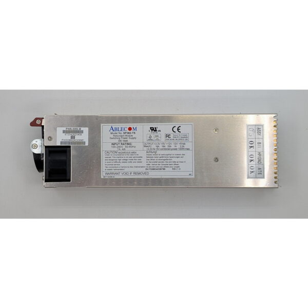 Блок питания SP382-TS, PWS-0050-M, Supermicro SC743TQ-R760, SC942i-R760, SC743S2-R760, SC743i-R760, SC743T-R760, 380 Вт