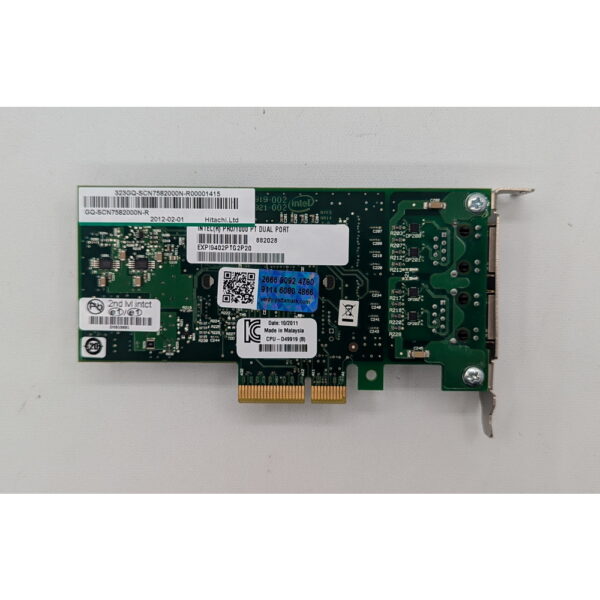 Сетевая карта GQ-SCN7582000N-R, D49919-002, D49921-002, 882028, Intel, PCIe, 2 X 1000 Мбит/с