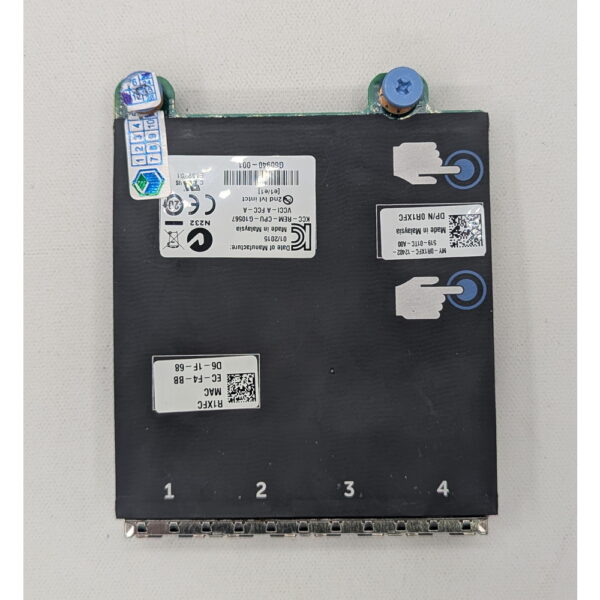 Сетевая карта 0R1XFC, Intel I350, Dell PowerEdge R820, R720XD, R720, R620, 4 X 1000 Мбит/с