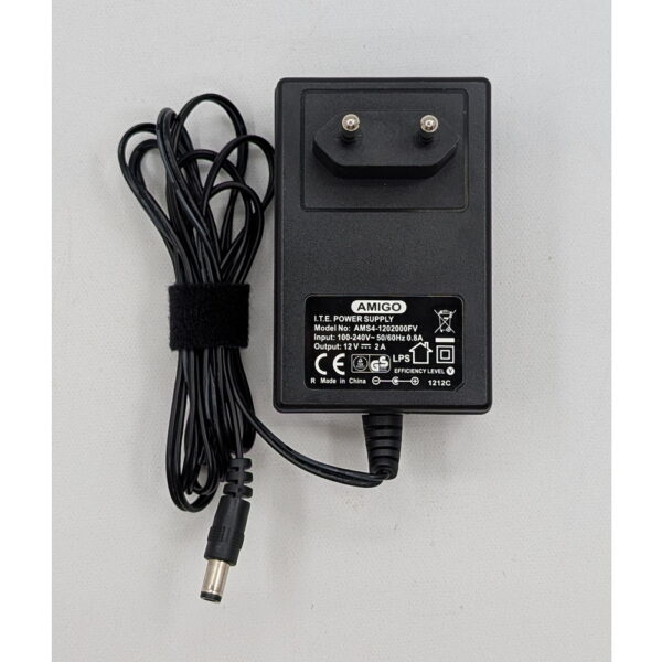 Адаптер питания AMS4-1202000FV, Amigo, 12V, 2000mA, 5.5×2.5mm