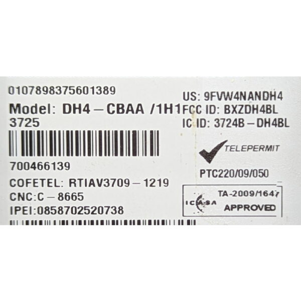 Телефон DH4-CBAA/1H1 3725 Avaya DECT, только трубка, без акб