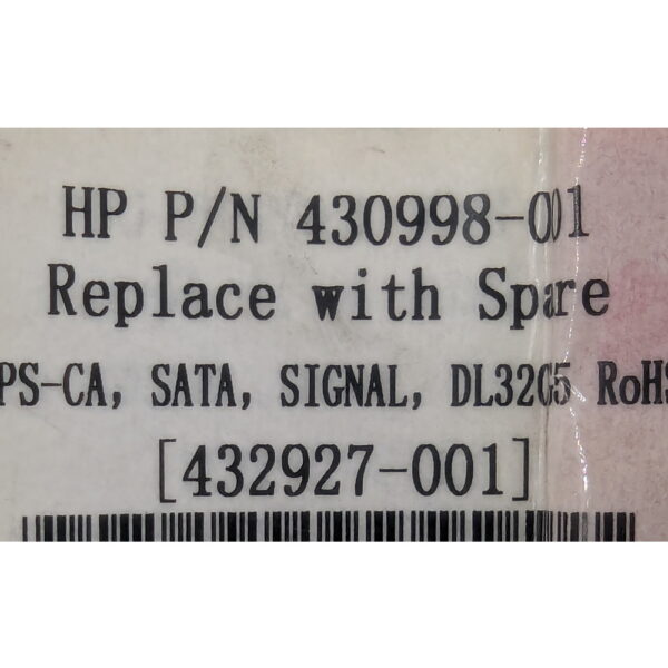Кабель 430998-001, 432927-001, HP Proliant DL320 G5, SATA