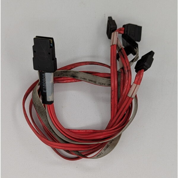 Кабель CBL-00079-01-A-R, SuperMicro, 1 x SFF-8087 (mSASx4) To 4 x SATA, 500mm