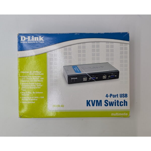 4-портовый KVM-переключатель DKVM-4U, D-Link, VGA, USB