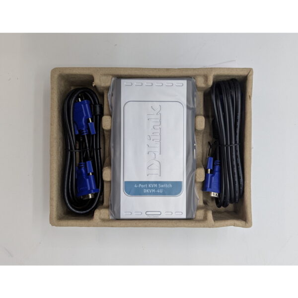 4-портовый KVM-переключатель DKVM-4U, D-Link, VGA, USB