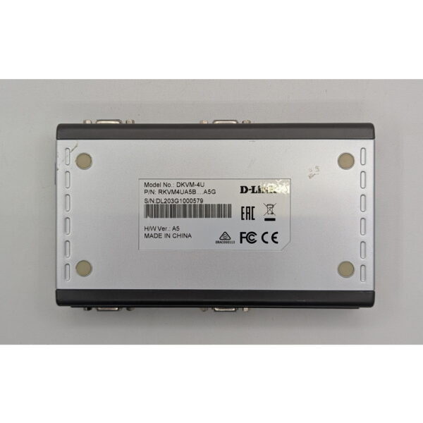4-портовый KVM-переключатель DKVM-4U, D-Link, VGA, USB, без БП