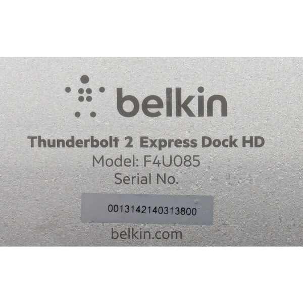 Док станция F4U085, Belkin Thunderbolt™ 2 Express Dock HD with Cable, без БП