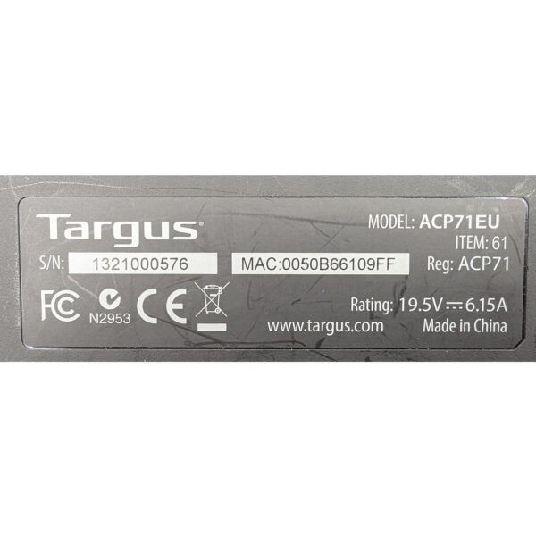 Док станция APC71EU, Targus, USB 3.0 SuperSpeed Dual Video Docking Station, без БП