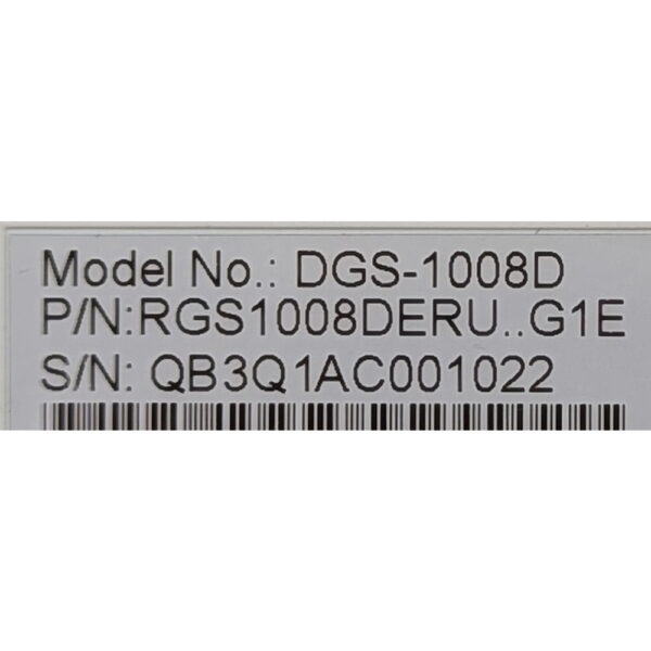 Коммутатор DGS-1008D, D-Link, без БП