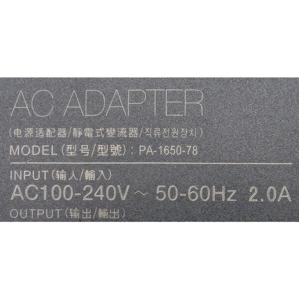 Адаптер питания PA-1650-78, Asus, с кабелем питания, 19v 3.42a (Разъем 4.5 - 3.0 с иглой) 65w