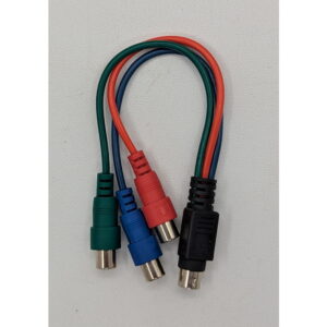 Кабель 146-00661-0000F, S-Video (MiniDIN 7 Pin) (M) to 3×RCA (F), 0,2 m