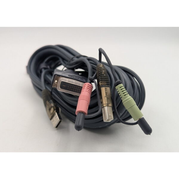 Кабель DVI-В + USB(A) + 2 x jack 3,5 to DVI-В + USB(B) + 2 x jack 3,5, 1,8m