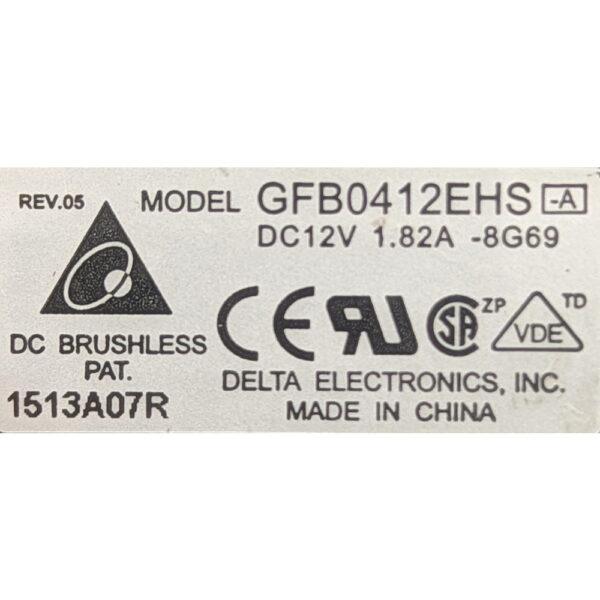 Вентилятор GFB0412EHS-8G69, HP DL120G6, DL120G7, DL320G6, DL160G6, DL165G7, 12V, 40x40x56mm, 15000