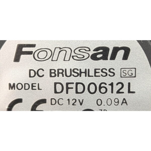 Вентилятор DFD0612L, Delta, 12V, 0,09A, 2-Pin, 60 x 20 мм