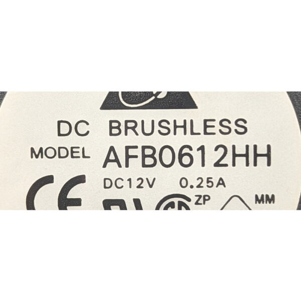 Вентилятор AFB0612HH, Delta, 60x25мм, 12V, 0.17A