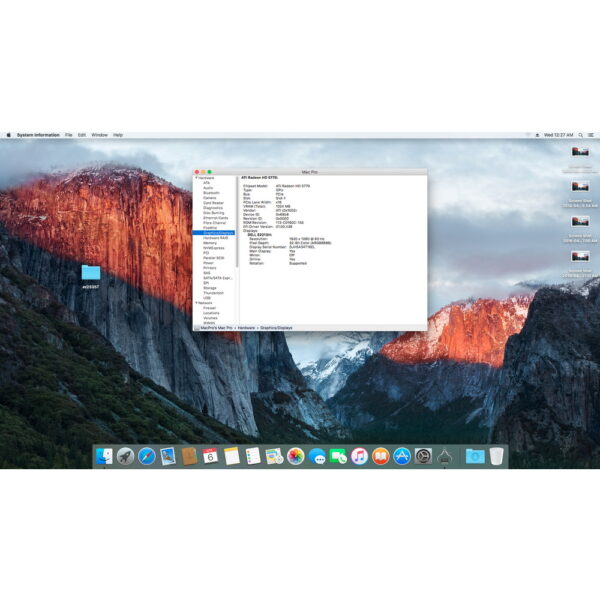 Системный блок A1289 Apple Mac Pro (2010 года), процессор Intel Xeon 3.06 GHz x 2 штуки, оперативная память 64 Гб DDR3 ECC, видеокарта Amd Radeon HD 5770 1024 Мб, жесткий диск 1 Тб x 2 штуки, macOS ElCapitan, имеются следы эксплуатации