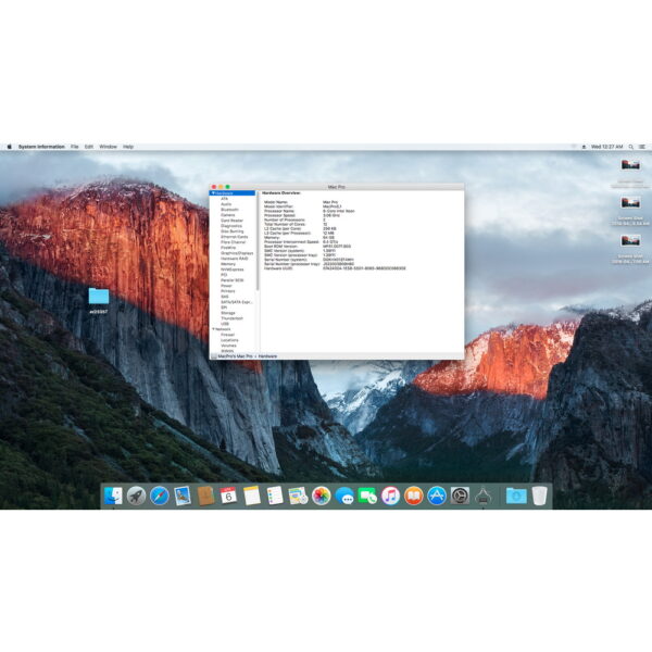 Системный блок A1289 Apple Mac Pro (2010 года), процессор Intel Xeon 3.06 GHz x 2 штуки, оперативная память 64 Гб DDR3 ECC, видеокарта Amd Radeon HD 5770 1024 Мб, жесткий диск 1 Тб x 2 штуки, macOS ElCapitan, имеются следы эксплуатации