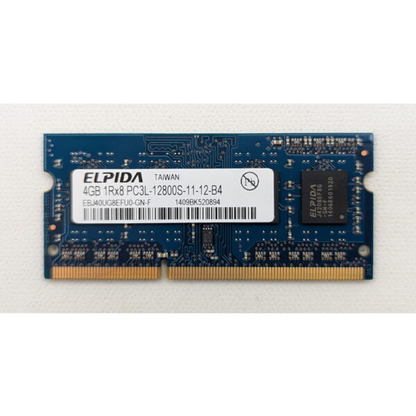 Модуль памяти EBJ40UG8EFU0-GN-F, Elpida, DDR3L, 4Gb, 12800, SO-DIMM