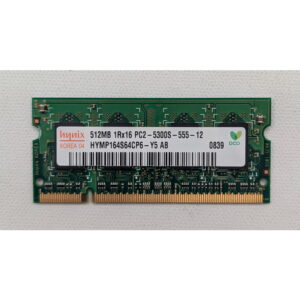 Модуль памяти HYMP164S64CP6-Y5, SK hynix, DDR2, 512Mb, 5300, SO-DIMM