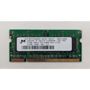 Модуль памяти MT8HTF6464HDY-667, Micron, DDR2, 512Mb, 5300S, SO-DIMM