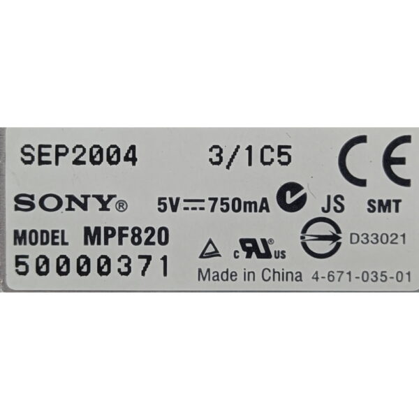 Флоппи-дисковод FDD MPF820, Sony