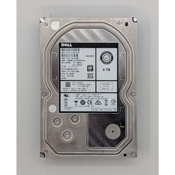 Жесткий диск HUS726060ALE614, 0KP22D, Hitachi, Dell, 6 Тб, SATA, 3.5