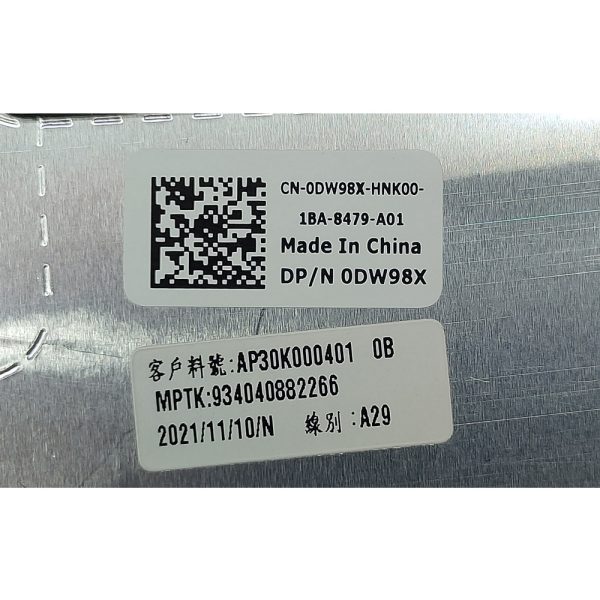 Крышка матрицы 0DW98X, AP30K000404, AP30K000401, AP30K000402, Dell Latitude E5420, E5430