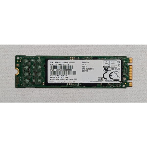 SSD диск MZNLN128HAHQ-00000, MZ-NLN128C, Samsung, 128 Гб, SATA, M.2, 2280
