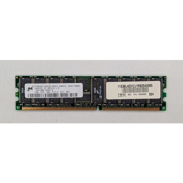 Модуль памяти MT36VDDT12872G-265, Micron, DDR, 1Gb, 2100, ECC