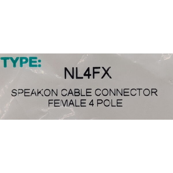 Кабельный разъем NL4FX, Neutrik, 40А, 250В