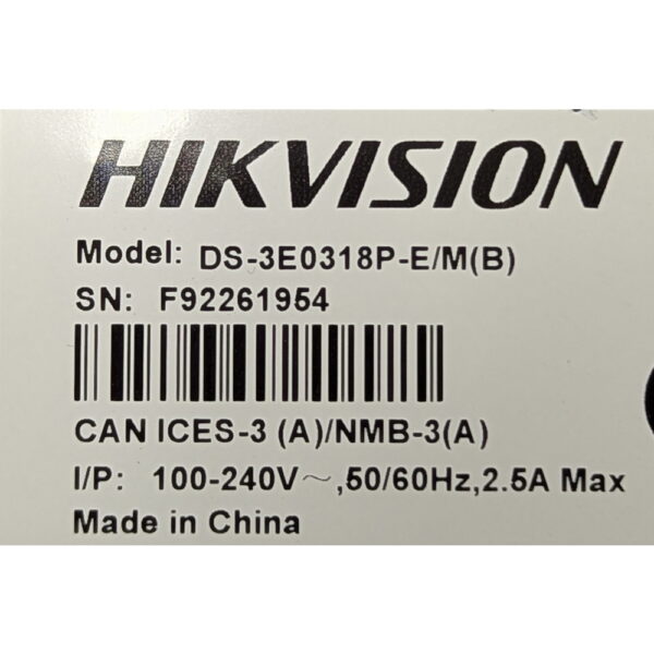 PoE-коммутатор DS-3E0318P-E/M(B), Hikvision