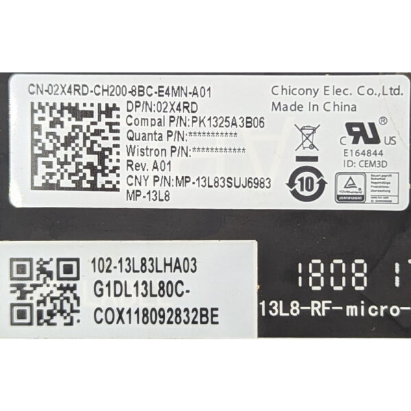 Клавиатура 02X4RD, PK1325A3B06, MP-13L83SUJ6983, Dell Latitude E5450, E7450, E5470, E7470, E3340, E3350, E7350, E5480, E5488, E5490, E5491, E5495, E5480, E5490, E7480, E7490