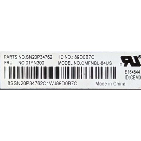 Клавиатура 01YN300, CMFNBL-84US, Lenovo Thinkpad E480, E485, E490