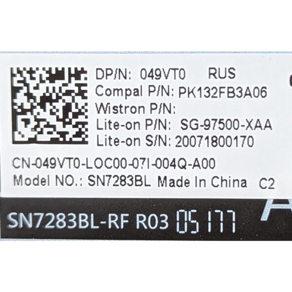 Клавиатура 049VT0, PK132FB3A06, SG-97500-XAA, SV7283BL, Dell Latitude E5400, E5401, E5410, E5411