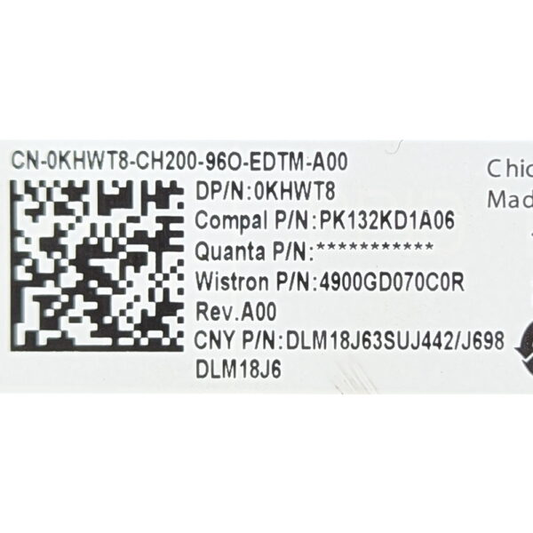 Клавиатура PK132KD1A06, DLM18J6, Dell Inspiron 5390, 5391, 5490, 5493, 5494, 5498, 7390, 7391, 7490, 3301, 3410