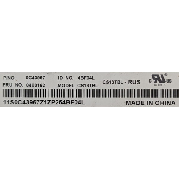Клавиатура 0C43967, 04X0162, CS13TBL, Lenovo ThinkPad T460